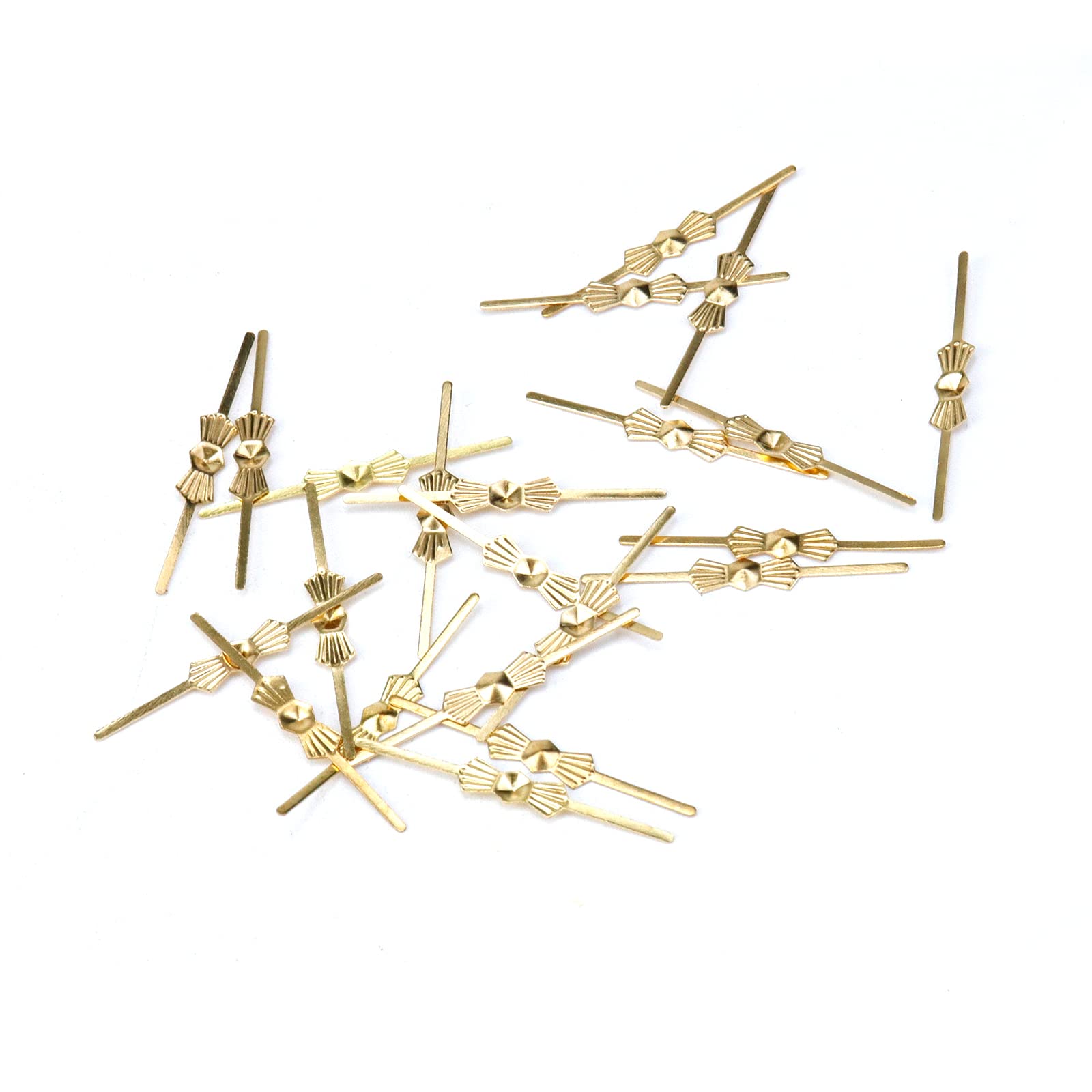 500PCS Gold Butterfly Chandelier Clips - 1.28 Inch Metal Crystal Connector Pins for DIY Chandelier, Wedding Decor & Home Improvement Projects
