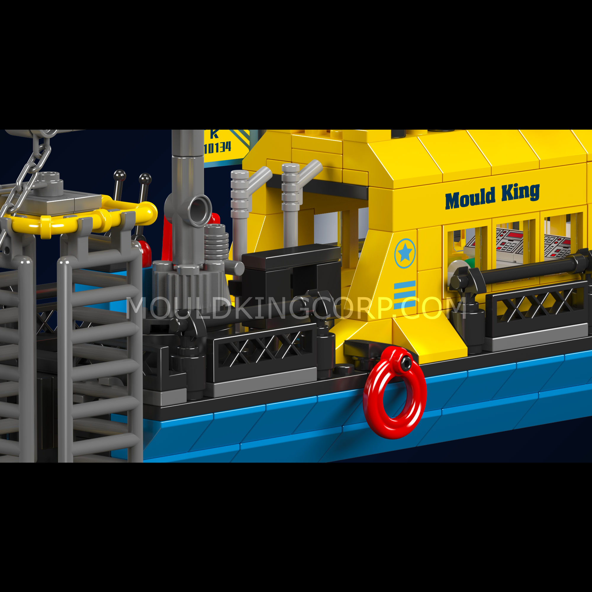 Mould King 10134 Mini Underwater Exploration Ship Building Set - 380 Pcs STEM Toy for Kids, Creative DIY Ocean Adventure Playset | Perfect for Birthday Gifts, Educational Play & Collector's Display