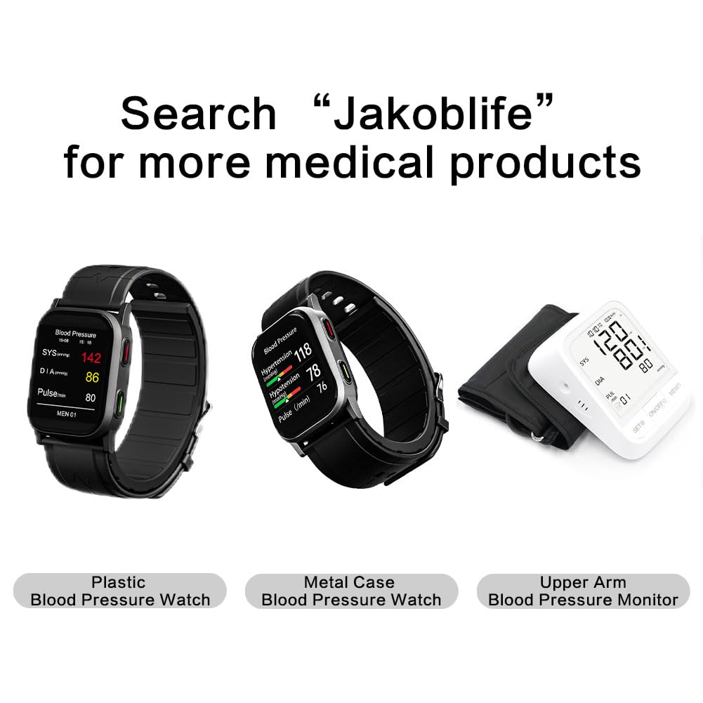Smart Watch with Blood Pressure, Heart Rate & Blood Oxygen Monitor - Fitness Tracker with Sleep & Step Tracking, Bluetooth Compatible with iOS & Android - Perfect for Workouts, Running & Daily Health Monitoring