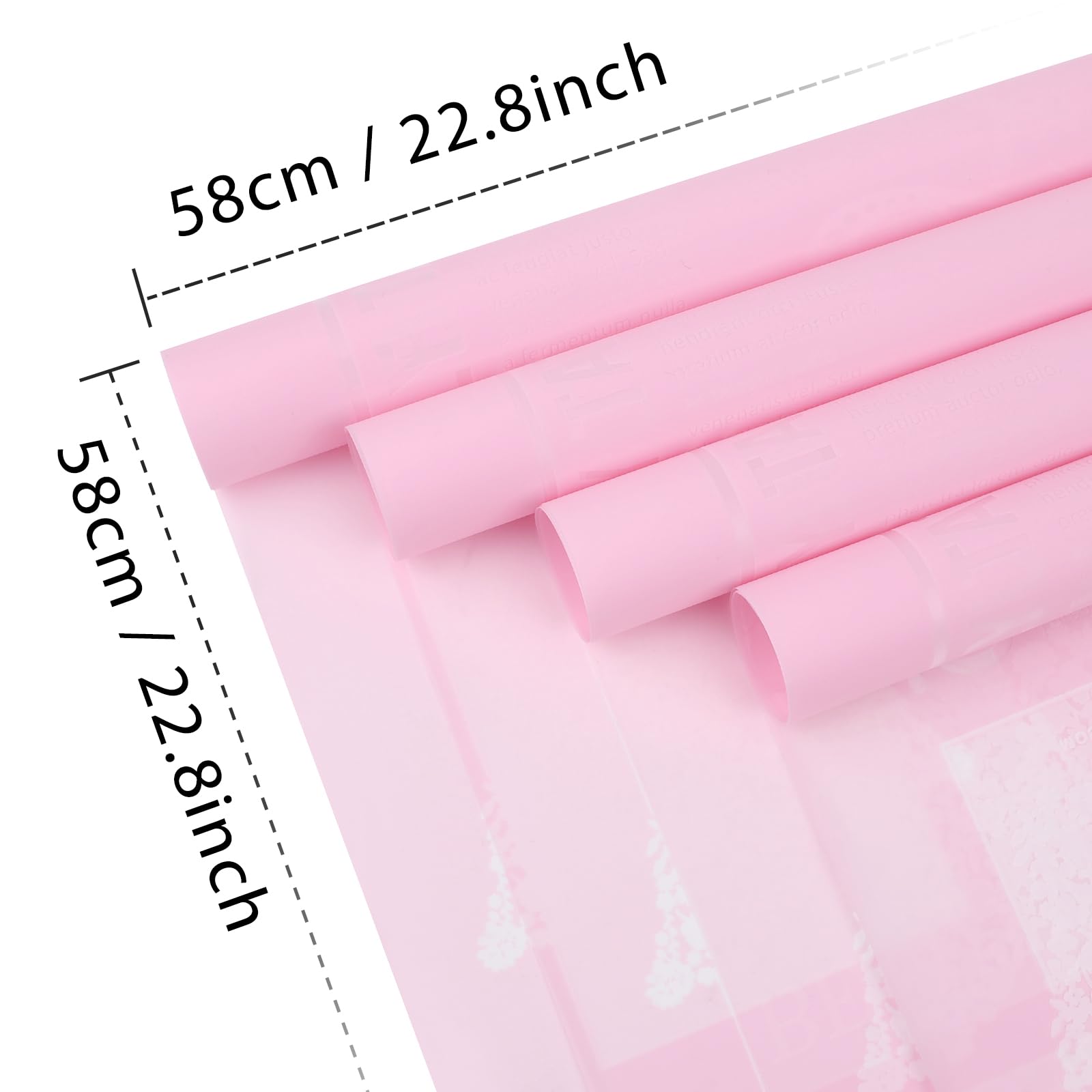 20 Sheet Waterproof Floral Wrapping Paper - Bulk Bouquet Packaging for Wedding, Birthday Gifts & DIY Crafts | Butterfly Pink Design | Perfect for Florists, Event Decor, and Gift Presentation