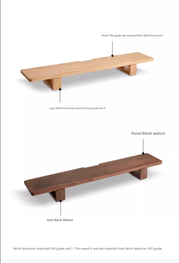 Premium Black Walnut & Oak Solid Wood Laptop Stand - Adjustable Height Ergonomic Computer Riser for Desk, Home Office, or Workspace - Space-Saving Shelf Organizer for MacBook, Notebooks & Accessories