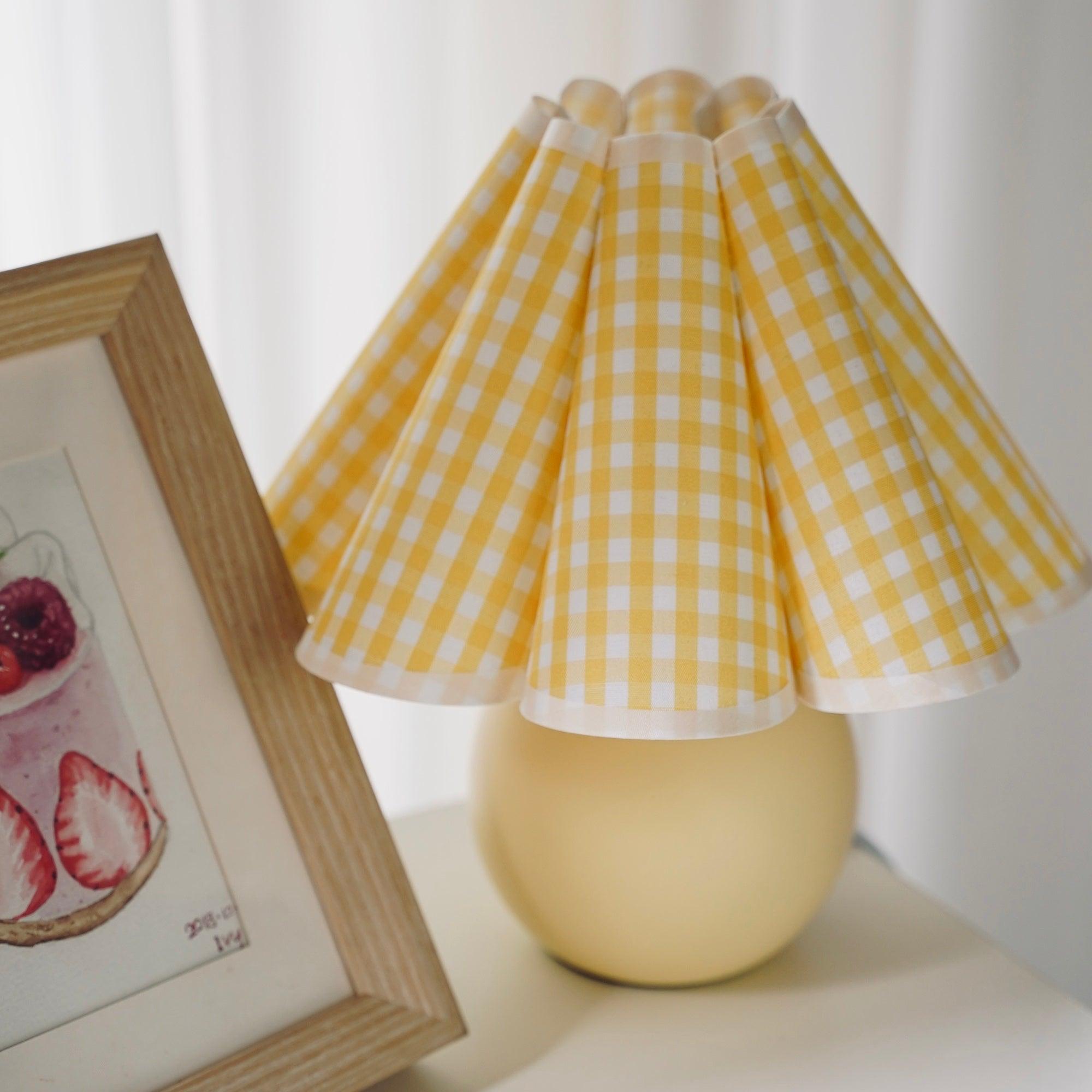 Stylish Knife Pleat Table Lamp - Modern Home Decor for Bedroom, Living Room & Office Lighting