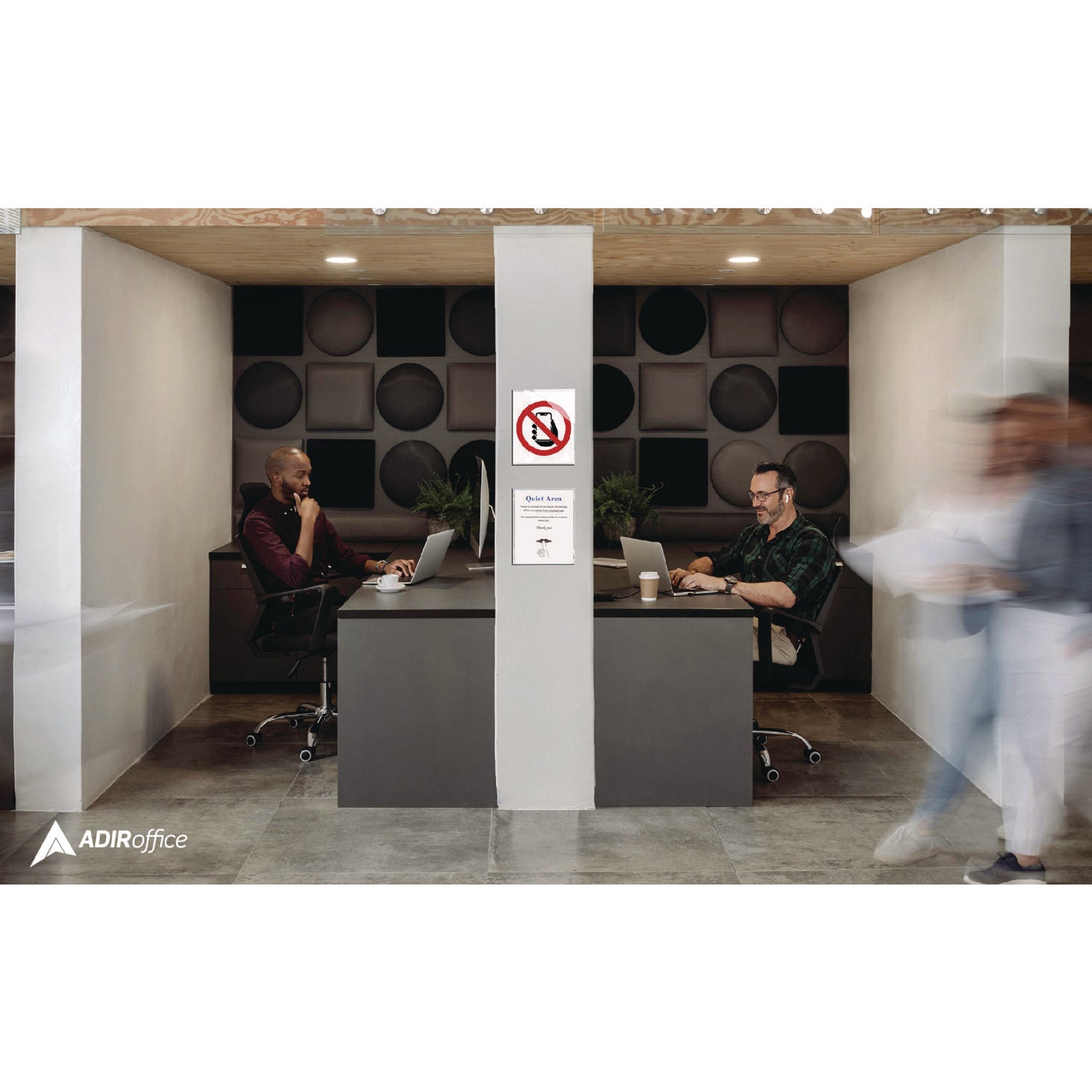 AdirOffice Wall Mount Side Loading Acrylic Sign Holders - 8x11 Inches Clear Frames (12-Pack) - Perfect for Retail Stores, Restaurants & Office Signage