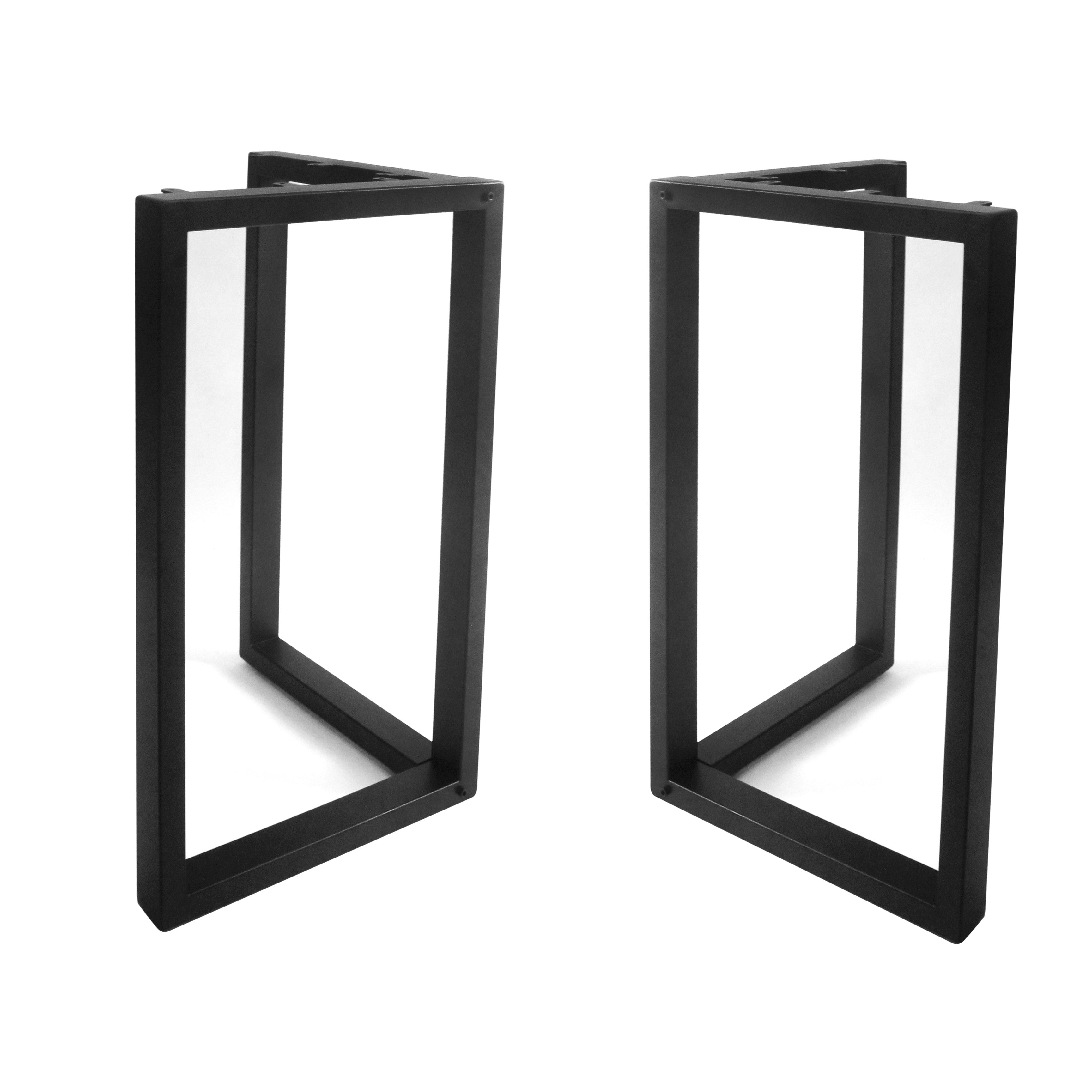 Heavy Duty L-Shaped Table Base Set of 2 (71cm Tall) - Sturdy Metal Legs for Dining Tables, Workbenches & Office Desks - Perfect for Home, Restaurant & Commercial Use