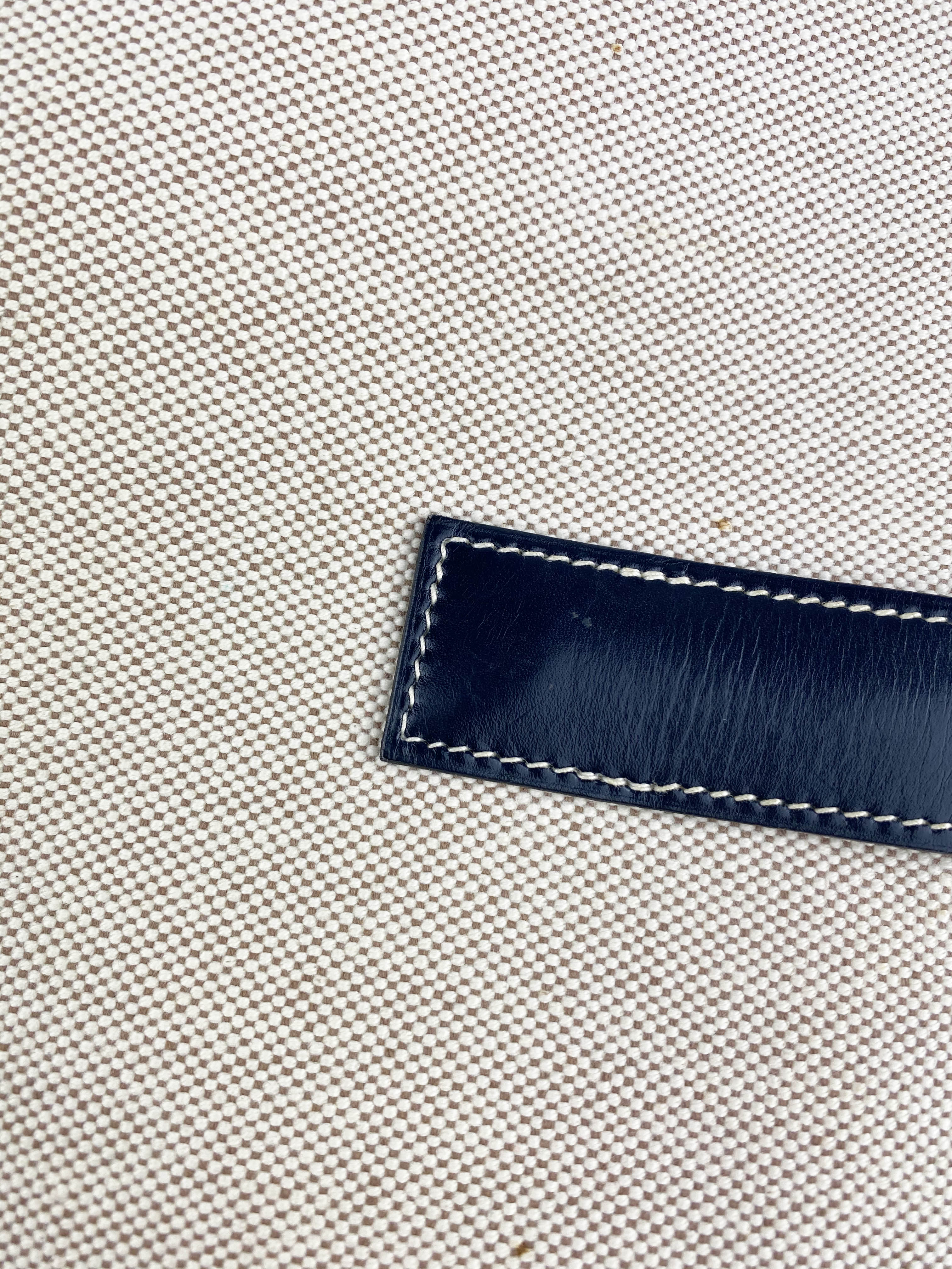 Vintage Hermes Jige Clutch Bag in White Canvas - Elegant Crossbody Purse for Women, Perfect for Parties, Weddings & Evening Events