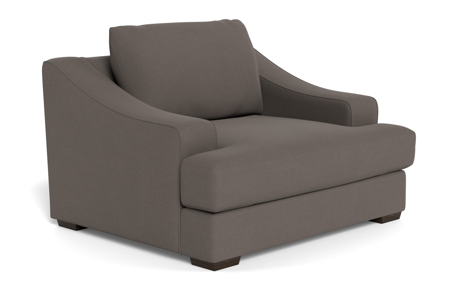 Austonian 56 Arm Chair - Modern Accent Chair with Upholstered Seat & Wooden Legs for Living Room, Bedroom, or Office - Comfortable Lounge Chair for Relaxing & Reading