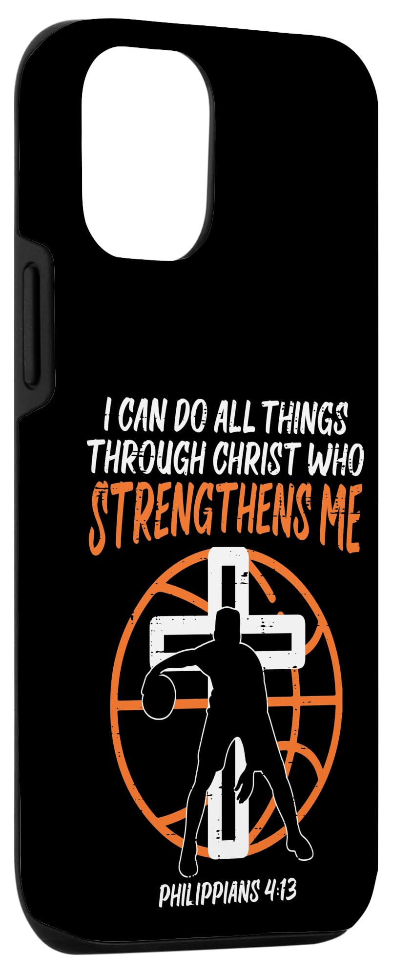 iPhone 12/12 Pro Christian Basketball Design Case - Religious Protective Cover for Men & Women - Perfect for Church, Games & Daily Use