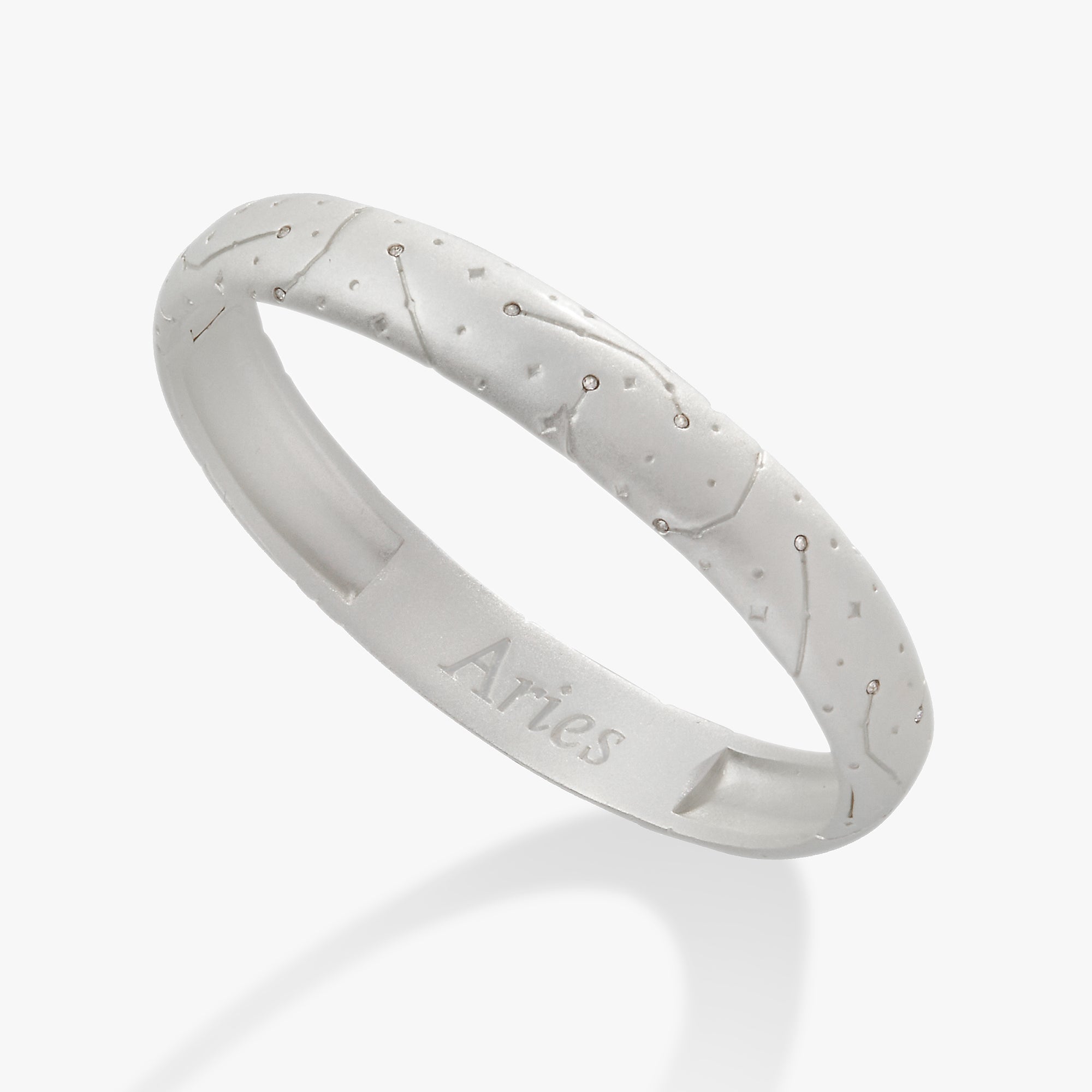 Aries Zodiac Hinge Bangle Bracelet - Gold & Silver Zodiac Sign Jewelry for Women - Perfect for Birthday Gifts, Astrology Lovers & Everyday Wear