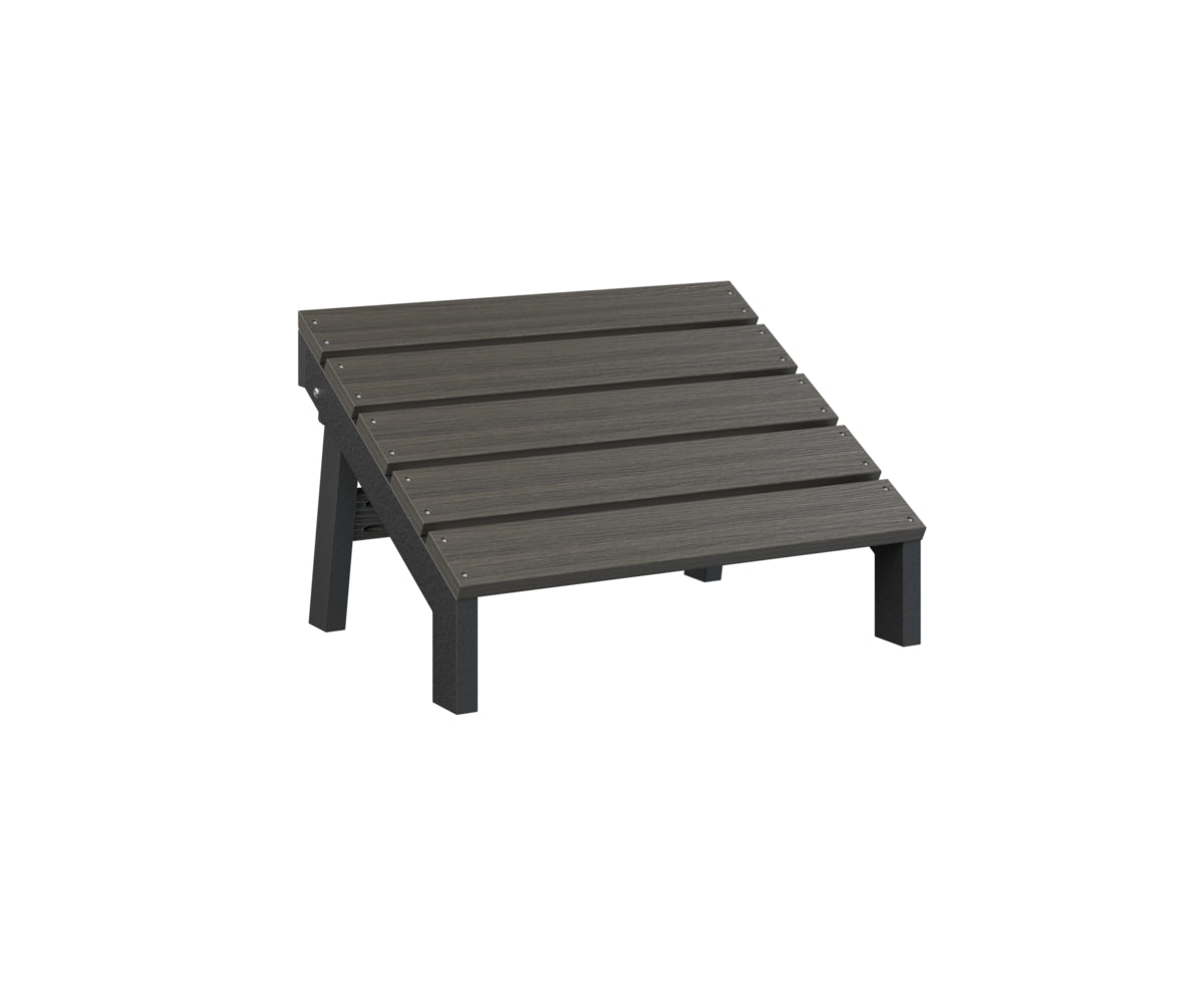 Berlin Gardens Mayhew Folding Adirondack Footstool - Outdoor Patio Furniture with Comfortable Footrest for Deck, Garden, Poolside Relaxation