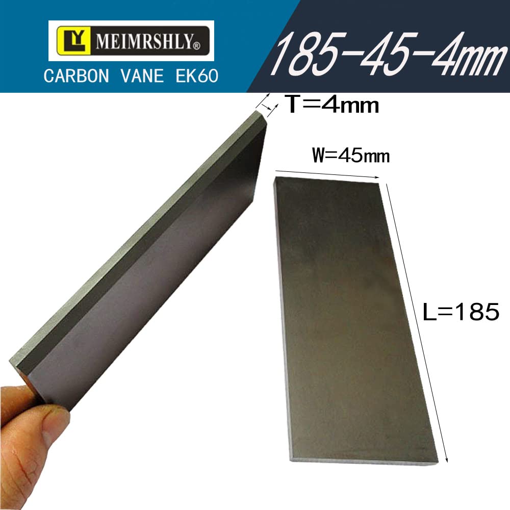 185-45-4mm Carbon Vanes for Becker Rietschle Orion Busch Vacuum Pump - 7Pcs Replacement Vanes Kit - Perfect for Industrial Vacuum Systems & HVAC Maintenance