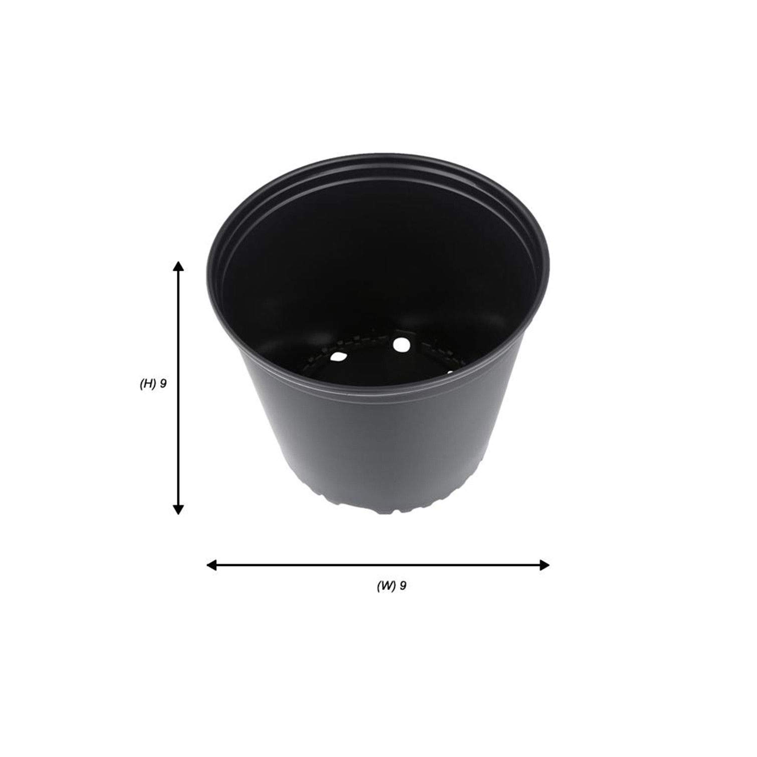 2 Gallon Nursery Pots - 10 Pack Plastic Plant Pots for Outdoor Flowers, Vegetables & Garden Plants | Durable & Lightweight | Ideal for Gardening, Landscaping & Container Planting