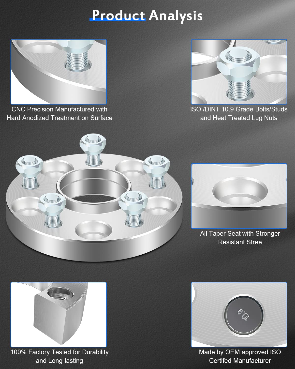 ECCPP 2PCS 20mm Hubcentric Wheel Spacers 5x114.3mm 5 Lug - Compatible with Honda Civic 1995-2020, CR-V, ILX 2006-2020 & More - Perfect for Enhanced Stance & Performance Upgrades