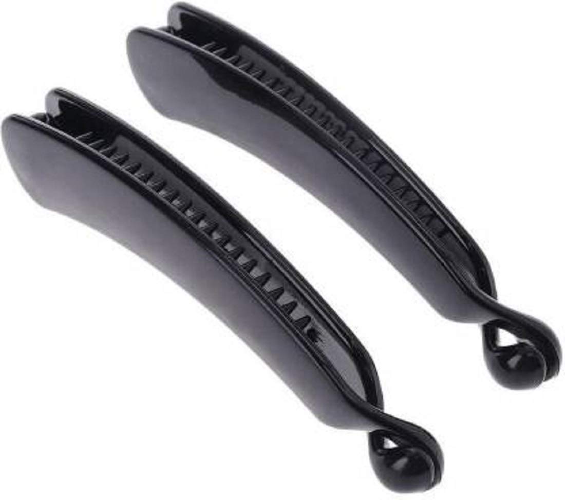 MANMORA Banana Hair Clips - 12 Pack Black Banana Hair Pins for Women & Girls - Strong Hold Hair Clips for Thick Hair, Ponytail, Bun & Updo Hairstyles - Perfect for School, Work, Party & Everyday Use