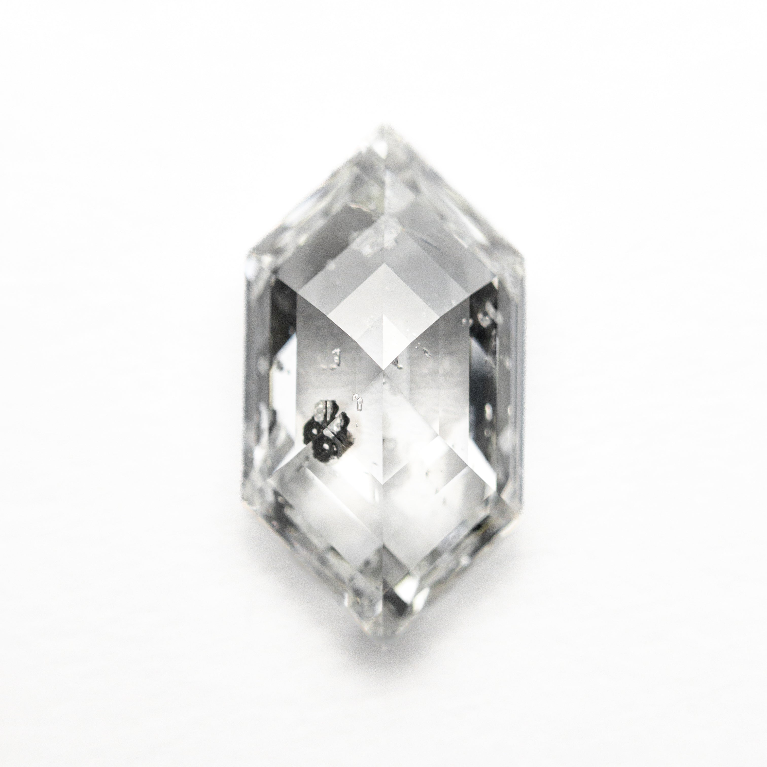 2.19ct Hexagon Step Cut Loose Diamond - 11.95x6.31x3.94mm I1 F Color for Jewelry Making & Engagement Rings