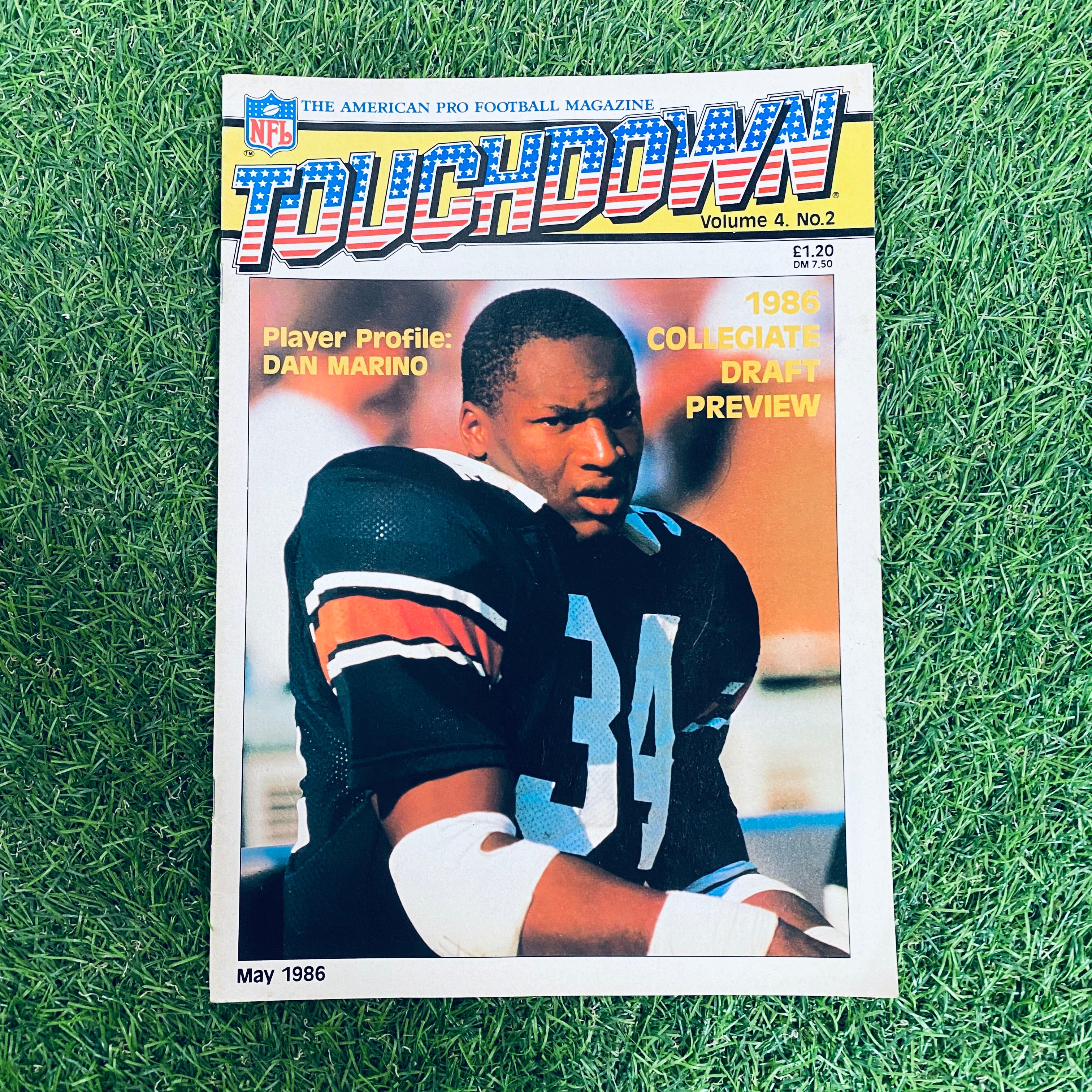 Touchdown Magazine May 1986 Volume 4 No. 2 - Vintage Football Collectible for Sports Memorabilia Enthusiasts | Perfect for Display, Gifts & Nostalgic Collections