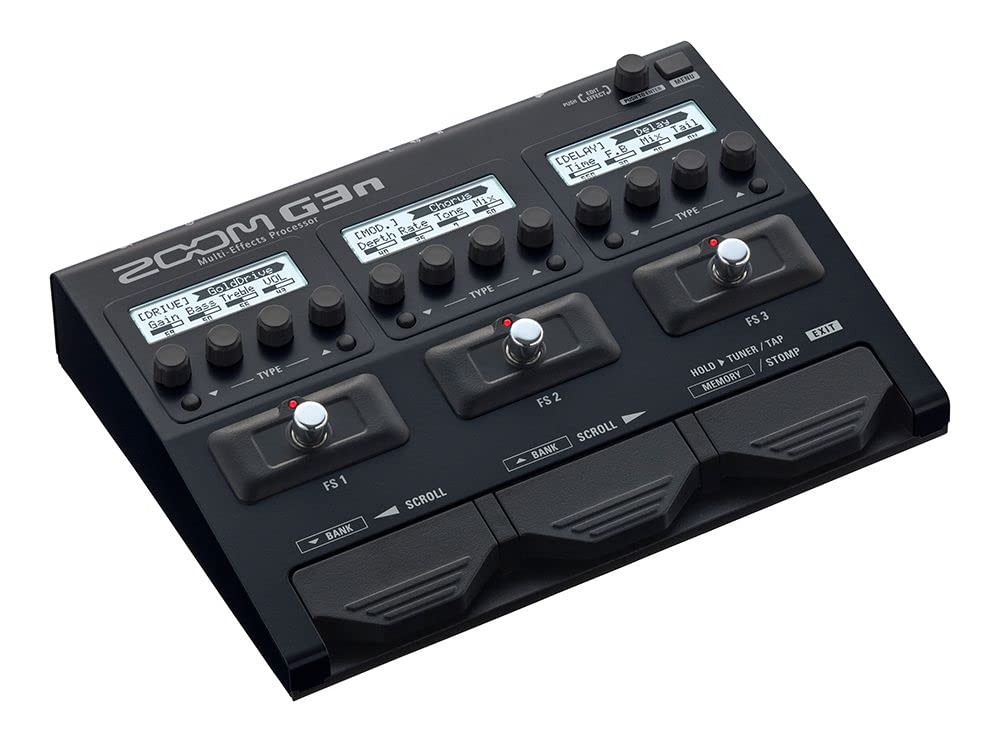 Zoom G3n Guitar Multi-Effects Processor Pedal with 70+ Built-in Effects, Amp Modeling, Stereo FX, Looper & Rhythm Machine - Perfect for Live Performances, Studio Recording & Practice Sessions