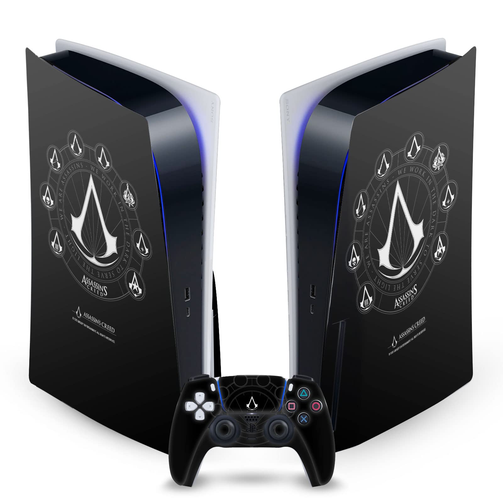 PS5 Disc Edition & Controller Vinyl Skins - Gaming Decals for Sony Playstation 5 - Customize Your Console