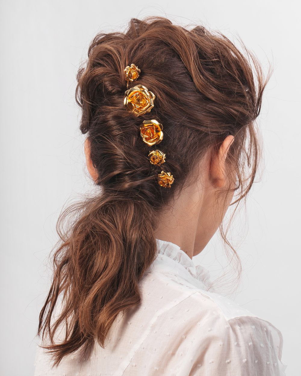 Field of Roses Bobby Pins Set - Floral Hair Clips for Women & Girls - Perfect for Weddings, Parties & Everyday Styling