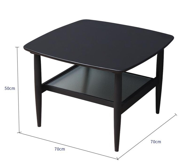 Harrison Solid Wood Coffee Table for Living Room - Modern Farmhouse Style Center Table with Storage Shelf - Perfect for Small Spaces, Apartments & Home Decor
