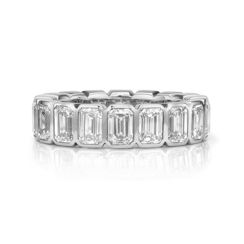 Single Stone Platinum Large Athena Band - Elegant Wedding & Engagement Ring for Women | Perfect for Proposals, Anniversaries & Special Occasions