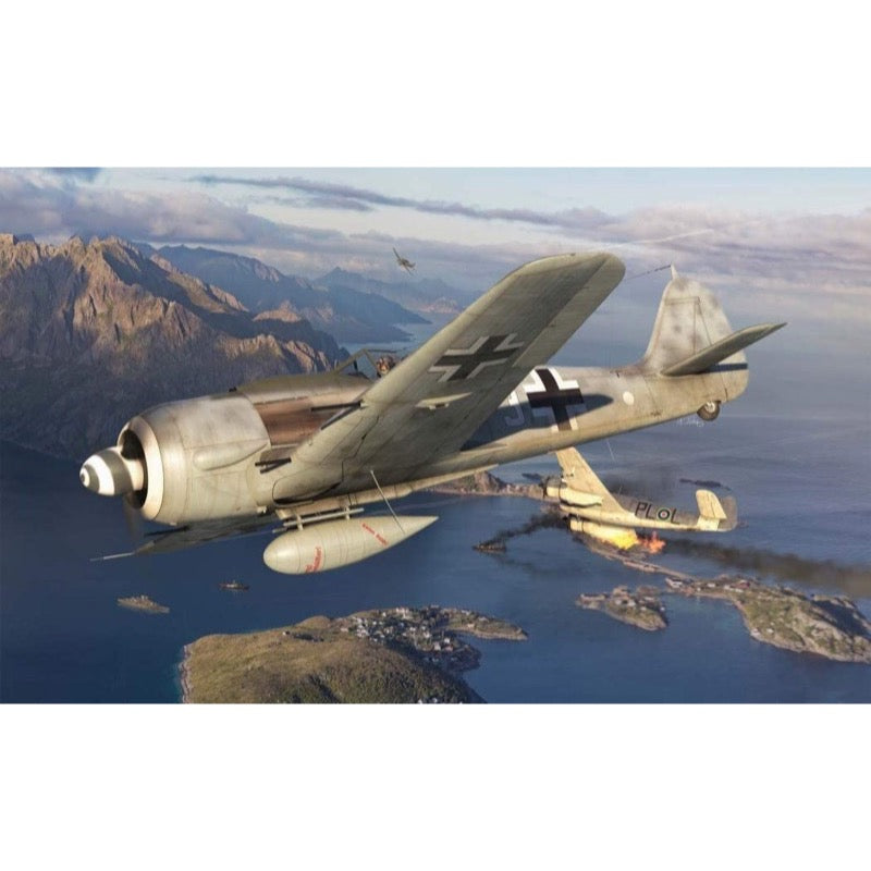 Airfix A01020A 1/72 Scale Focke Wulf Fw190A-8 Model Kit - WW2 German Fighter Aircraft for Collectors & Hobbyists | Perfect for Display, Dioramas & Historical Reenactments