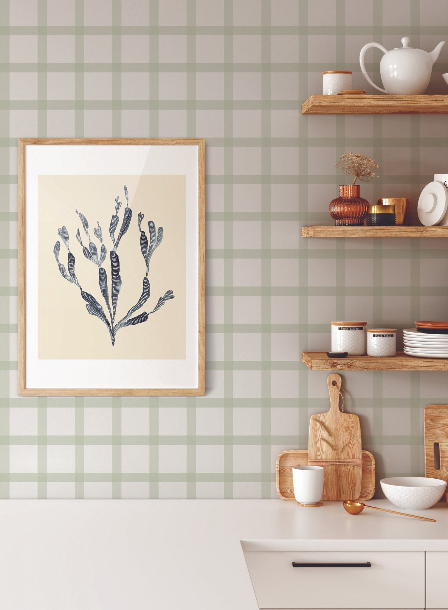 Off the Grid Wallpaper - Modern Geometric Peel and Stick Wallpaper for Home & Office Decor | Perfect for Bedroom, Living Room, and Workspace Accent Walls