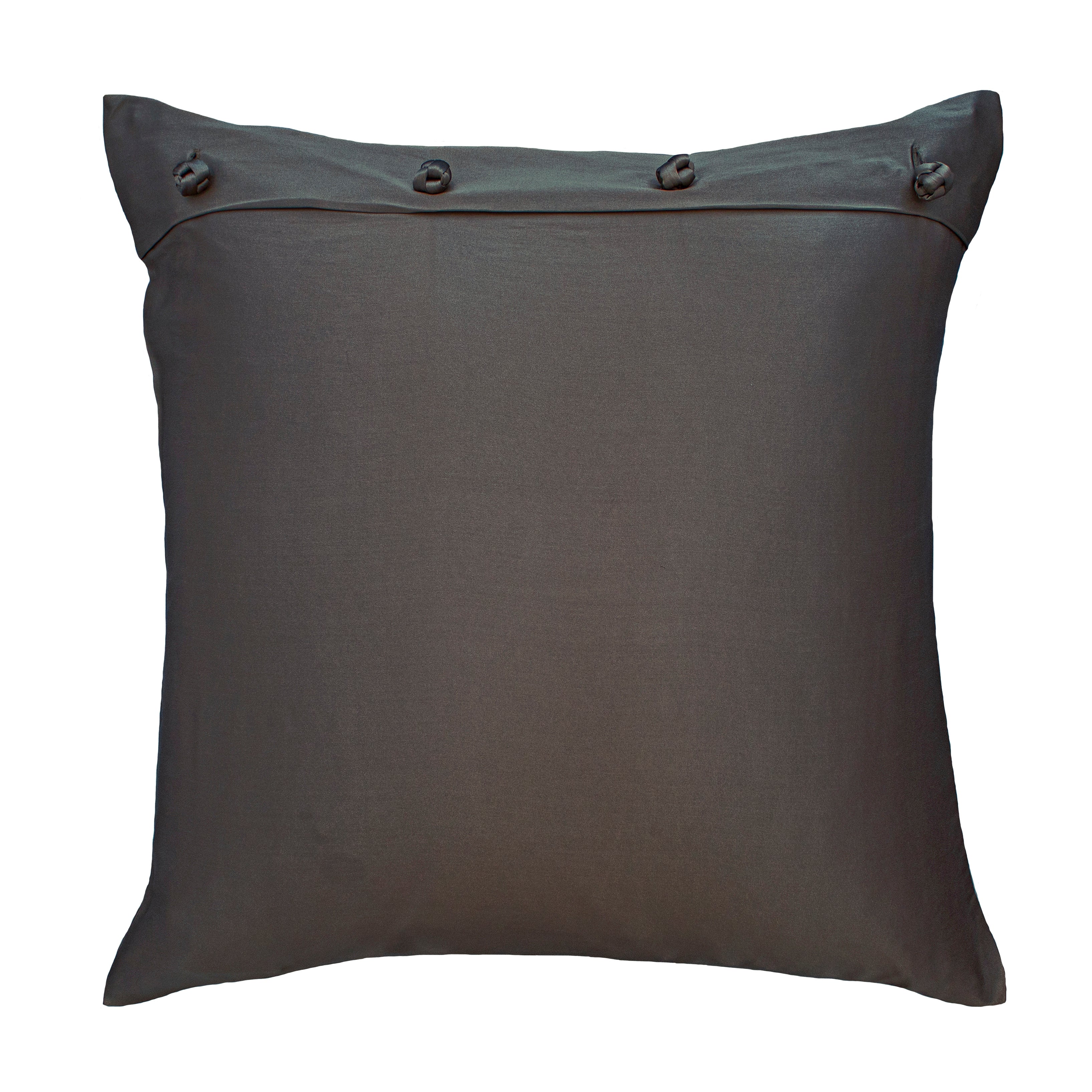 Luxury Charmeuse Pillow Sham with Elegant French Knots - Perfect for Master Bedroom & Guest Room Decor