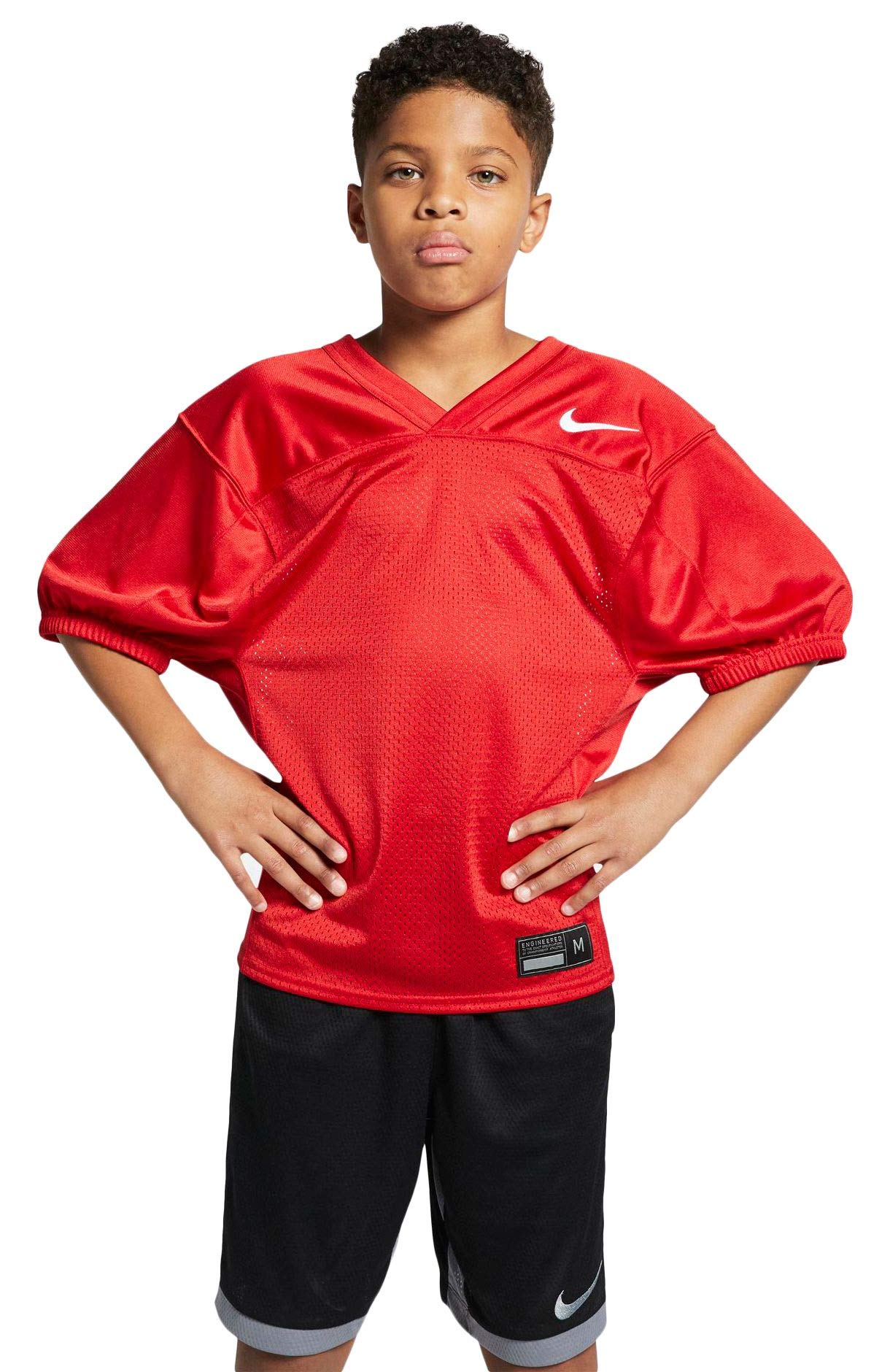 Nike Youth Recruit Football Practice Jersey - Breathable Mesh Sports Shirt for Kids & Teens - Perfect for Training, Games, and Team Sports