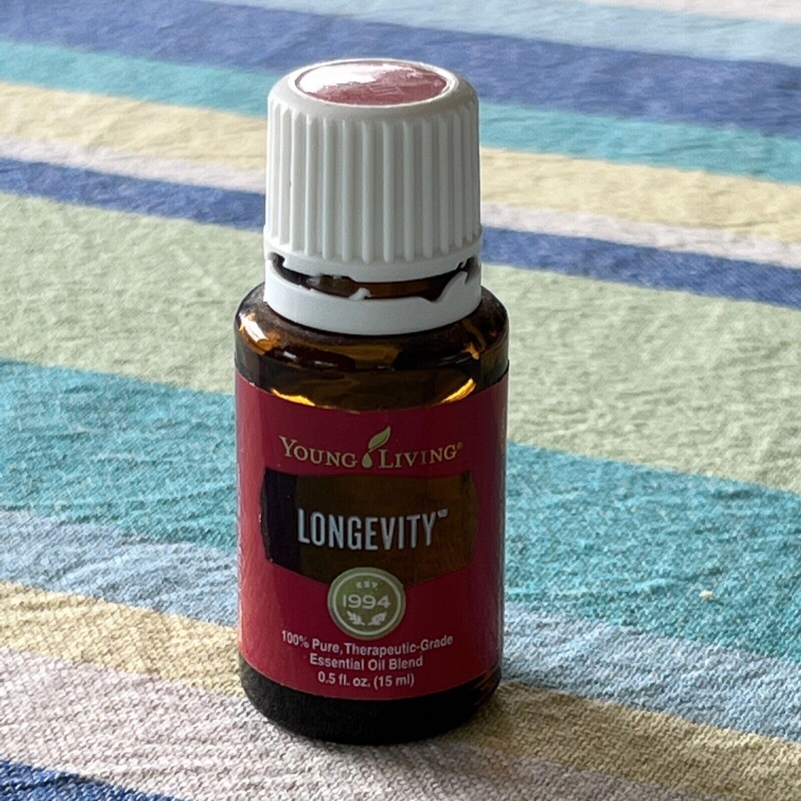 Young Living Longevity Essential Oil 15ml - Immune System Support & Wellness Boost - Invigorating Clean Aroma for Diffusers - Perfect for Aromatherapy, Stress Relief & Home Fragrance