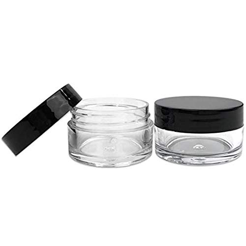 Beauticom 20g/20ml Clear Acrylic Round Jars with Black Lids - 936 Pieces Bulk Set for Lip Balm, Cream, Makeup, Cosmetics, Samples & Ointments | Perfect for DIY Beauty Products, Travel Containers & Small Batch Packaging