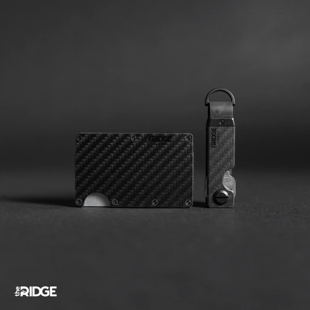 The Ridge Key Organizer - Slim Metal Key Holder for Men & Women | Minimalist Keychain with Secure Locking Mechanism (Holds 2-6 Keys) | Perfect for Home, Office, Travel & Everyday Carry (EDC)