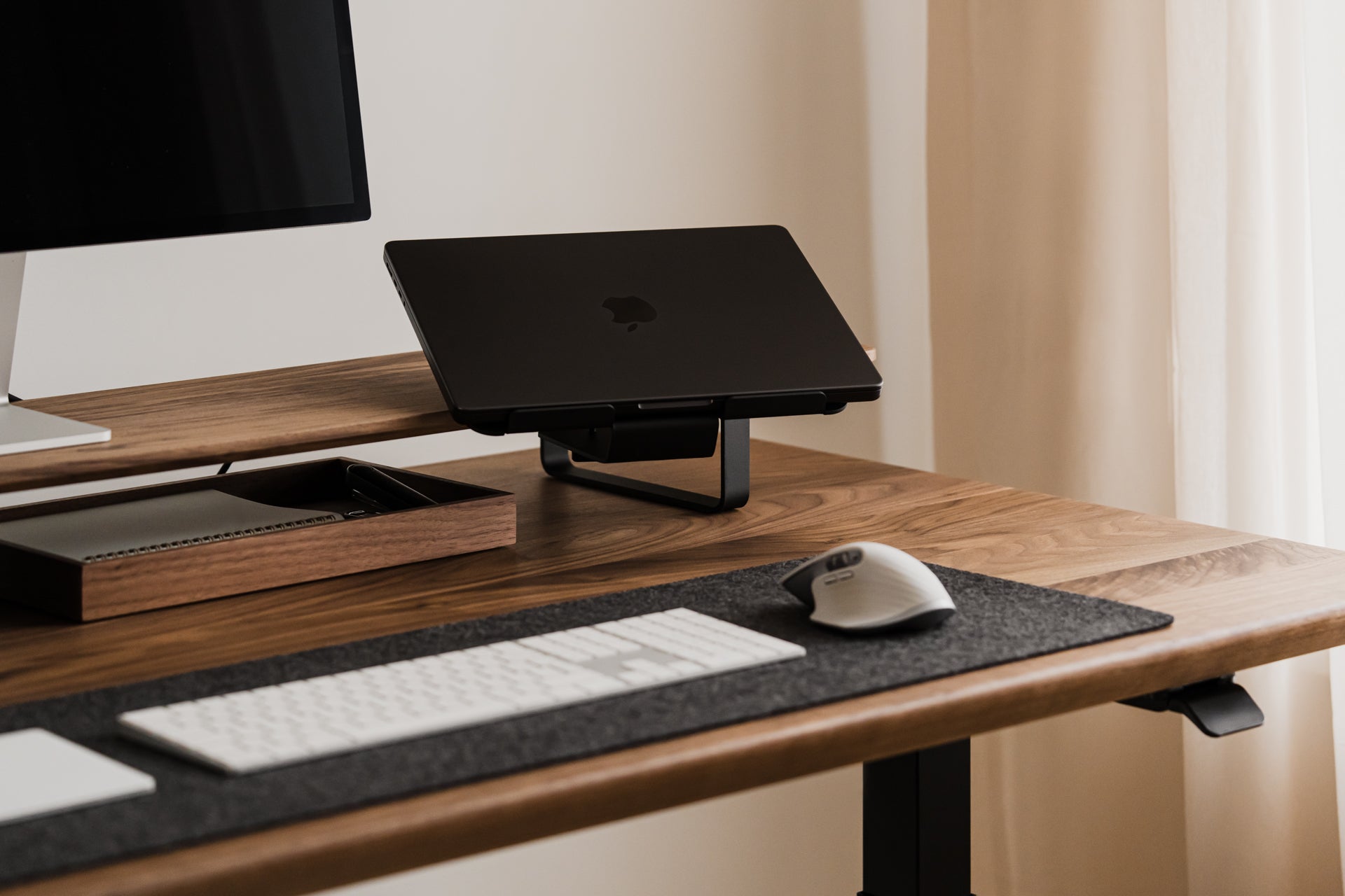 Adjustable Laptop Stand for Desk - Ergonomic Computer Riser with Ventilation - Perfect for Home Office, Gaming & Workstation Setup