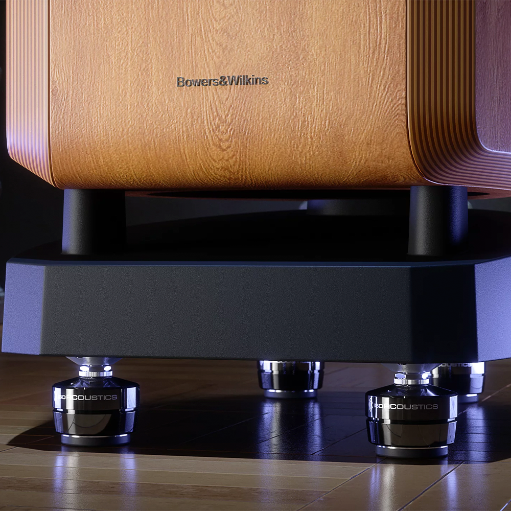 IsoAcoustics GAIA B&W Plate Series Speaker Isolation Feet - Premium Audio Equipment for Home Theater & Studio Sound Systems