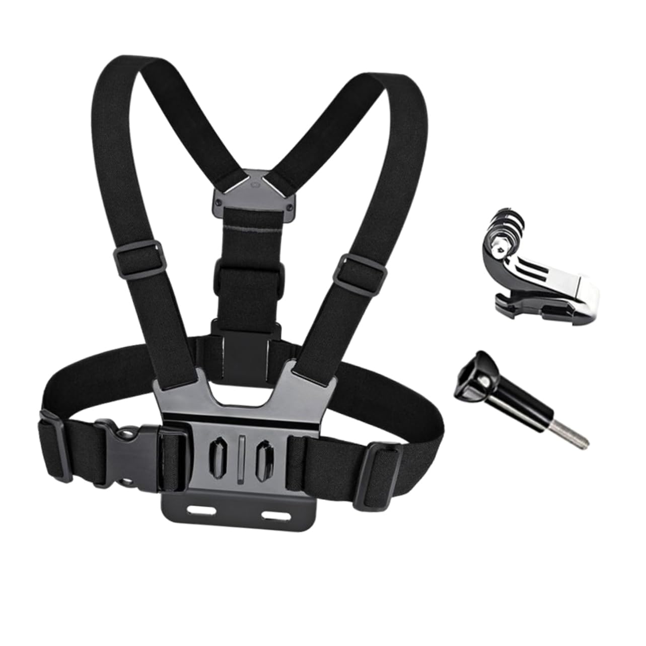 HOMSFOU 3-Pack Sports Camera Chest Mount Harness for GoPro Hero 4/3+/3/2/1 - Adjustable Action Camera Strap for Hands-Free Recording - Perfect for Running, Cycling, Hiking & Extreme Sports