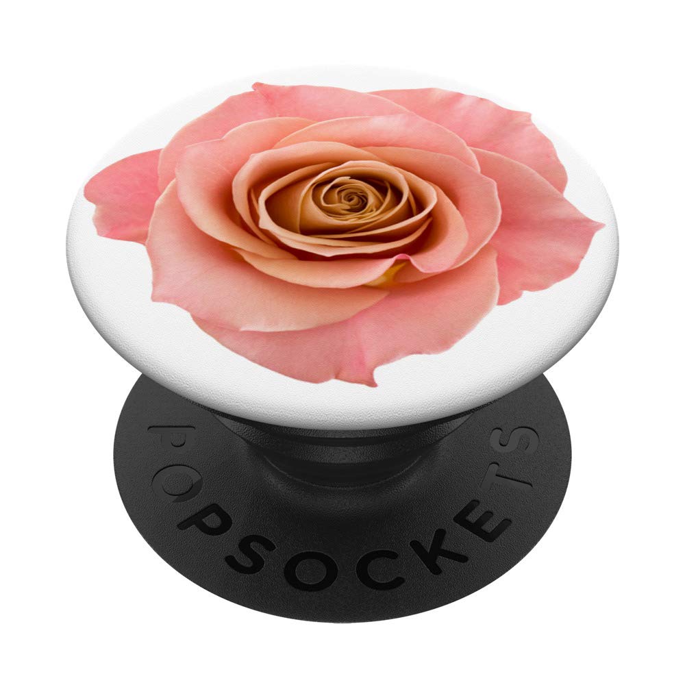 Pink Rose Floral PopSocket Swappable PopGrip - Elegant Phone Grip & Stand for iPhone, Samsung - Perfect for Selfies, Calls, and Secure Phone Handling