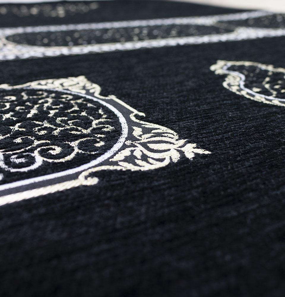 Premium Foldable Foam Islamic Prayer Mat - Black Mecca Design for Home, Travel & Mosque Use | Lightweight & Portable Muslim Prayer Rug