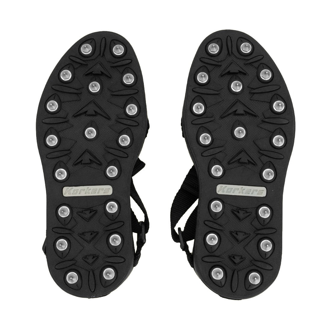 Korkers TuffTrax Regular Spike Overshoe - Non-Slip Ice & Snow Traction for Hiking, Hunting & Winter Work - Waterproof Rubber Sole with Removable Cleats