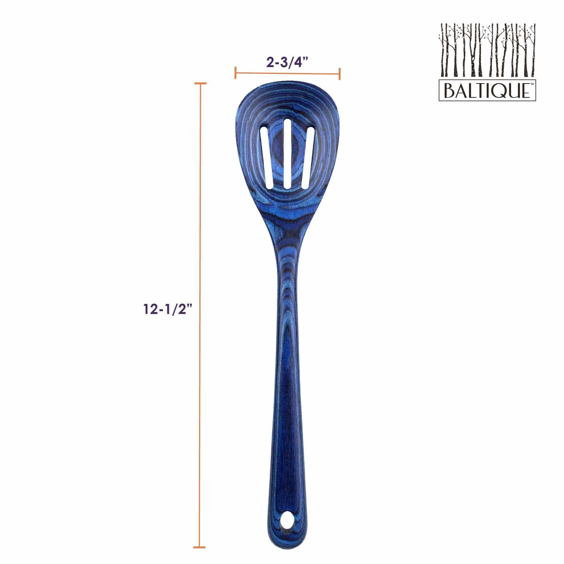 Baltique® Malta Collection Slotted Spoon - 12.5 Inch Stainless Steel Kitchen Spoon for Cooking, Serving & Straining Pasta, Soup & Vegetables | Perfect for Home & Restaurant Use