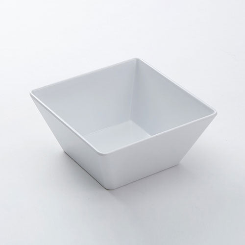American Metalcraft MELSQ73 58 oz. White Square Melamine Bowl - 7 x 7 x 3 Inches - Durable & Lightweight Serving Bowl for Salads, Snacks, and Party Dishes