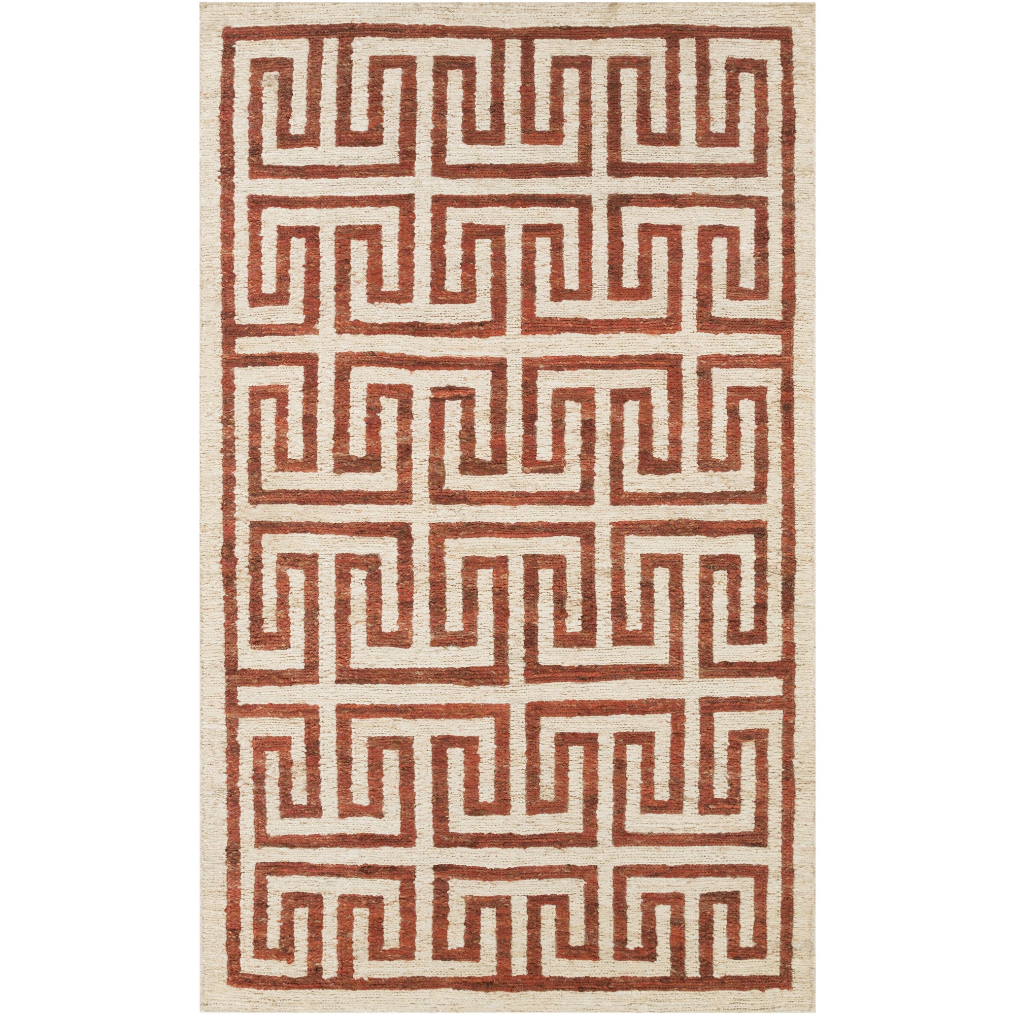 Handwoven 5x8 Feet Natural Fiber Area Rug - Surya Columbia Eco-Friendly Jute Rug for Living Room, Bedroom & Home Decor