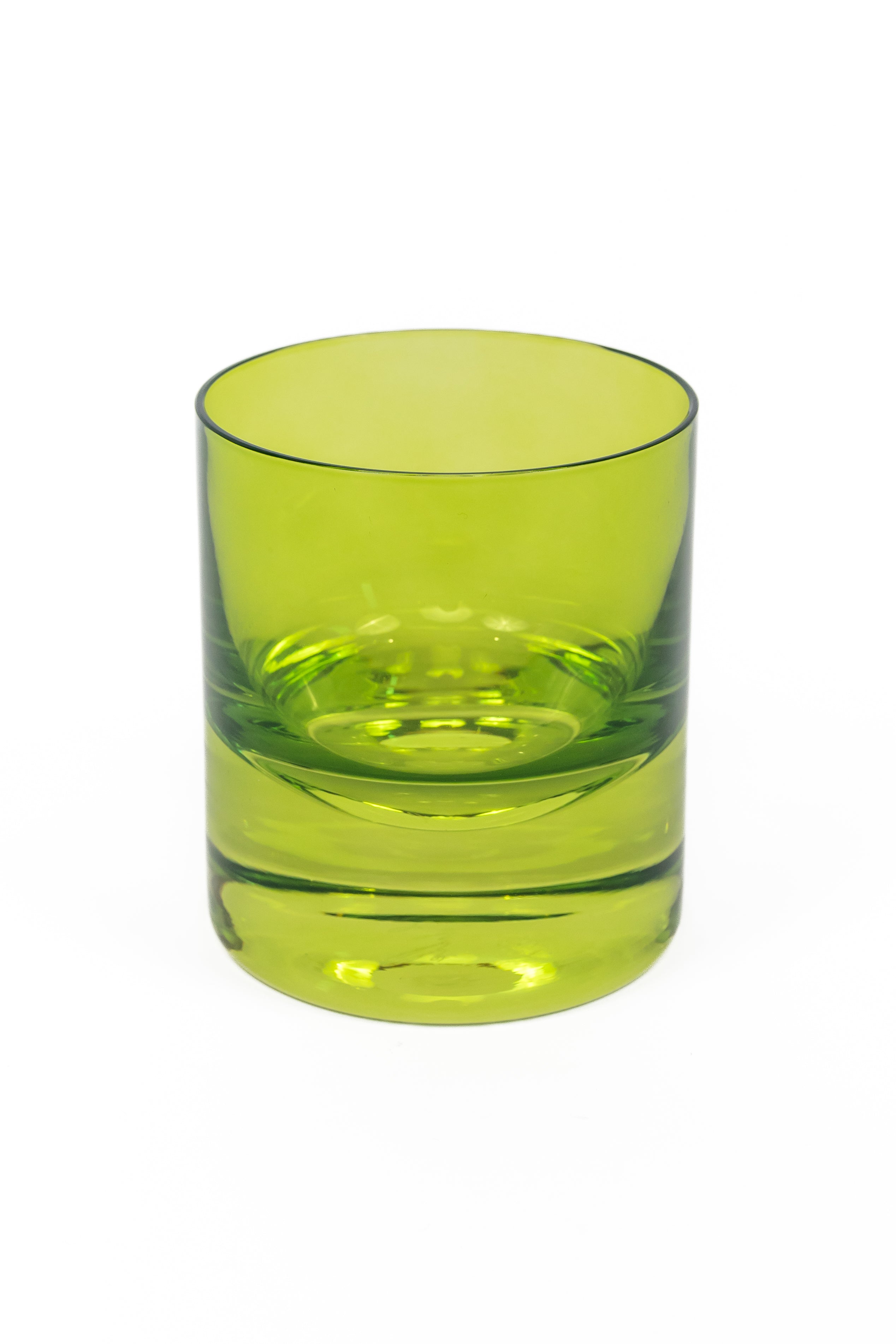 Estelle Colored Rocks Glass Set of 2 - Forest Green Tumbler Glasses for Whiskey, Cocktails & Iced Coffee | Elegant Barware for Home & Party Use