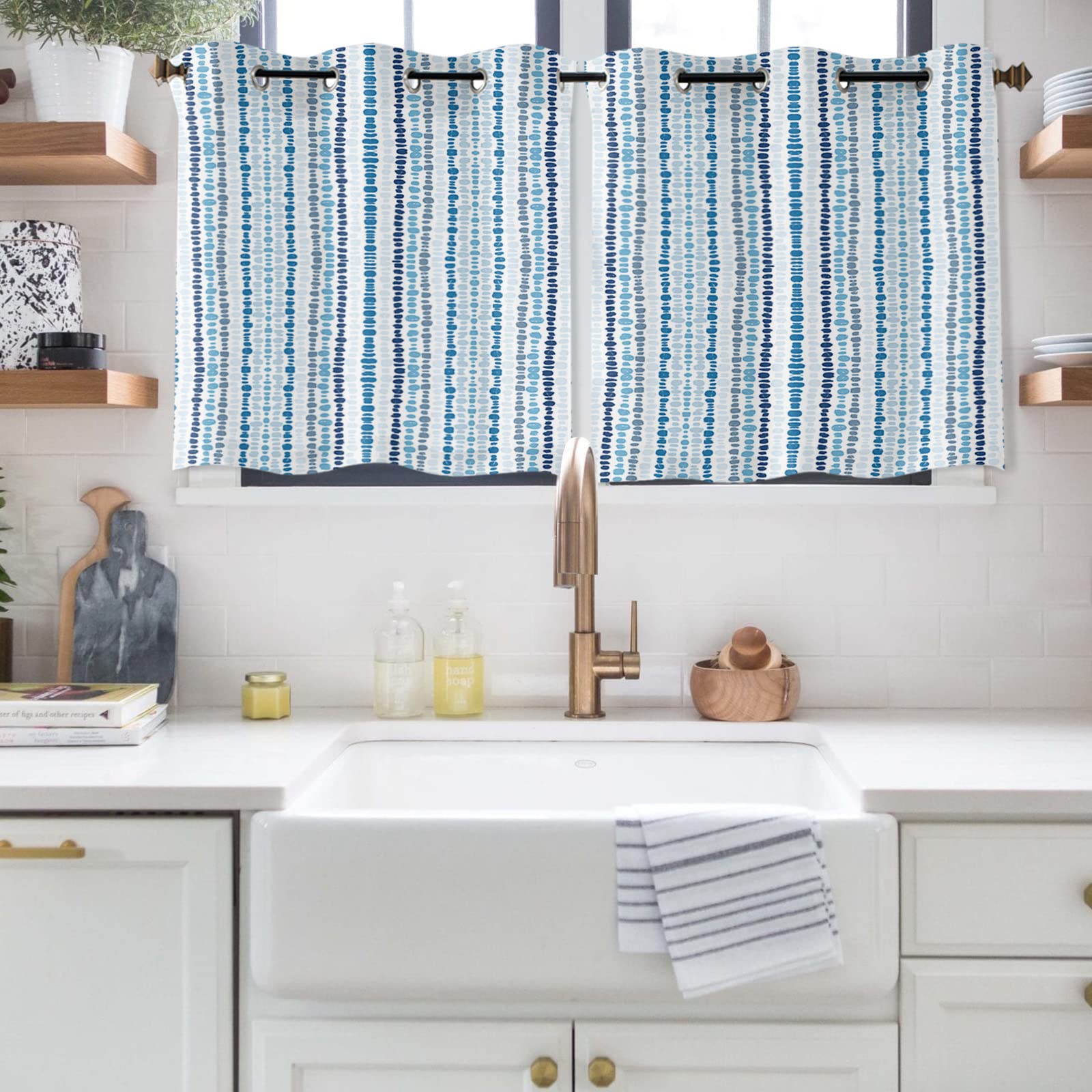 Bohemian Striped Window Curtains 45