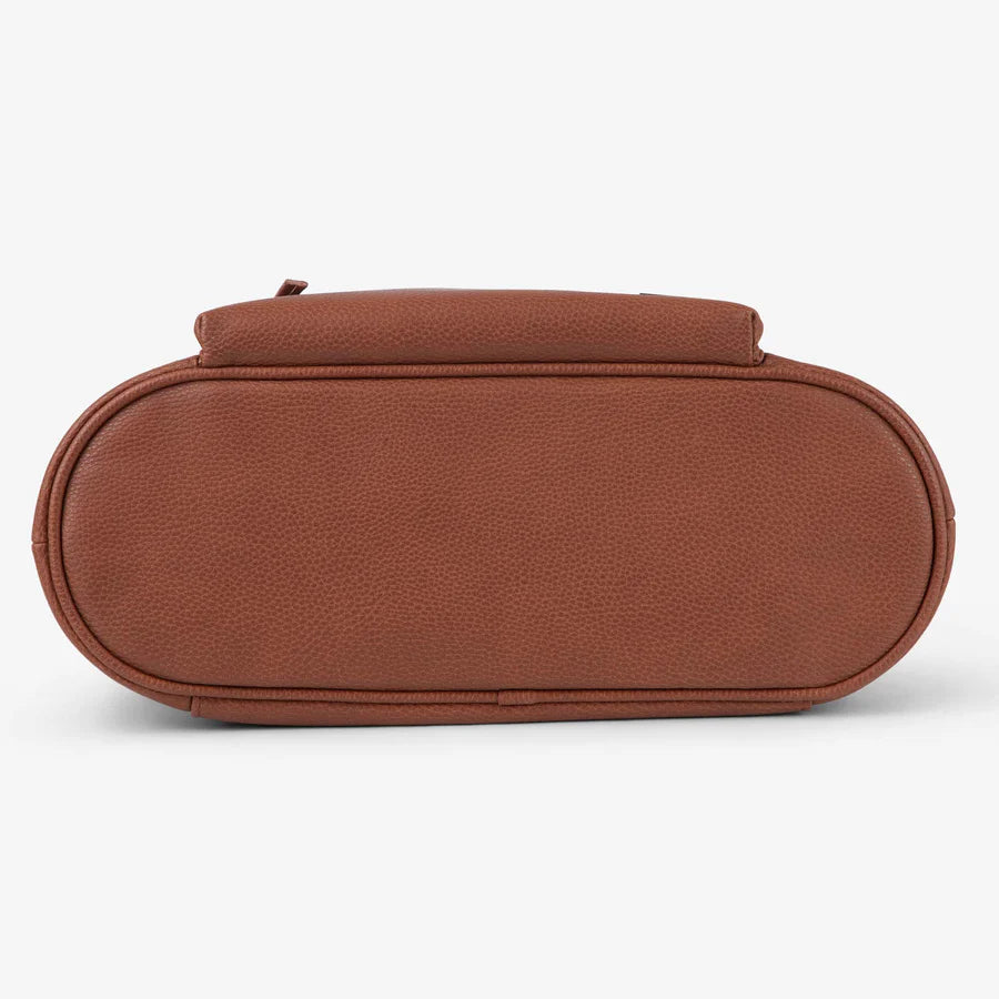 Vanchi Pram Caddy Pebbled Tan - Stylish and Functional Stroller Organizer for Diaper Bags & Baby Essentials - Perfect for Shopping, Travel & Daily Walks