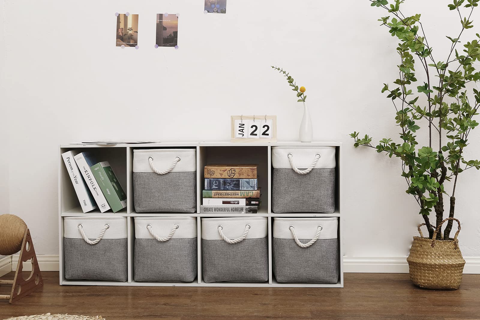 Collapsible Fabric Cube Storage Bins 11
