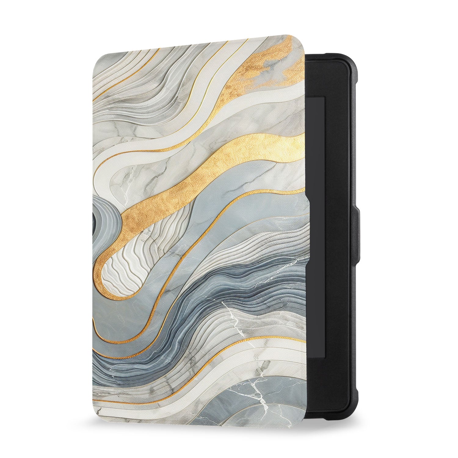 Premium Marble Kindle Case - Slim Fit Protective Cover for Kindle E-Reader | Perfect for Travel, Work & Home Use