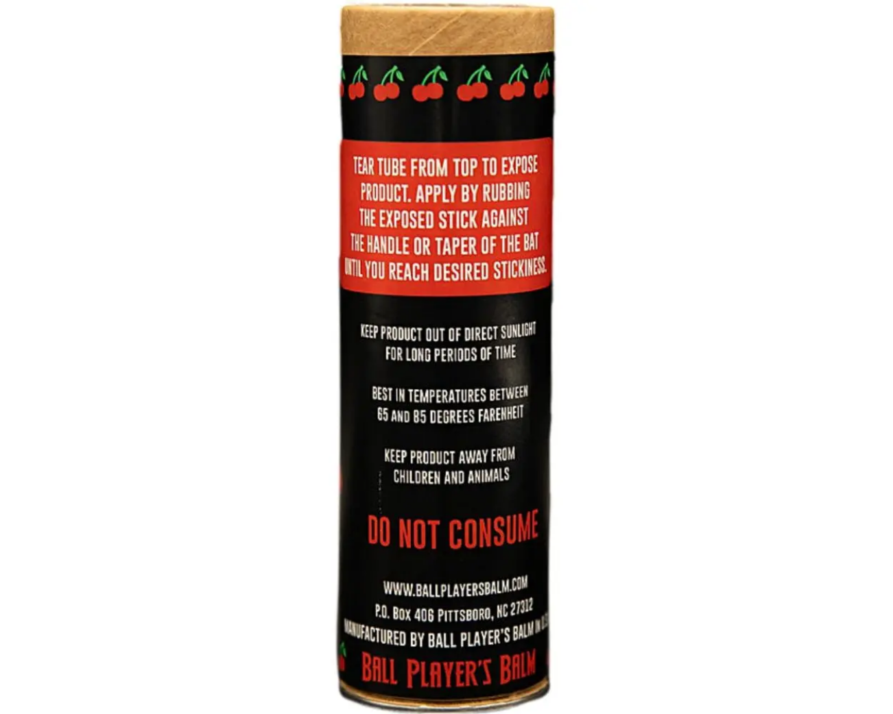 Baseball Bat Grip Enhancer - Cherry Scented Ball Player's Balm for Better Control & Comfort | Perfect for Training, Games & Practice Sessions