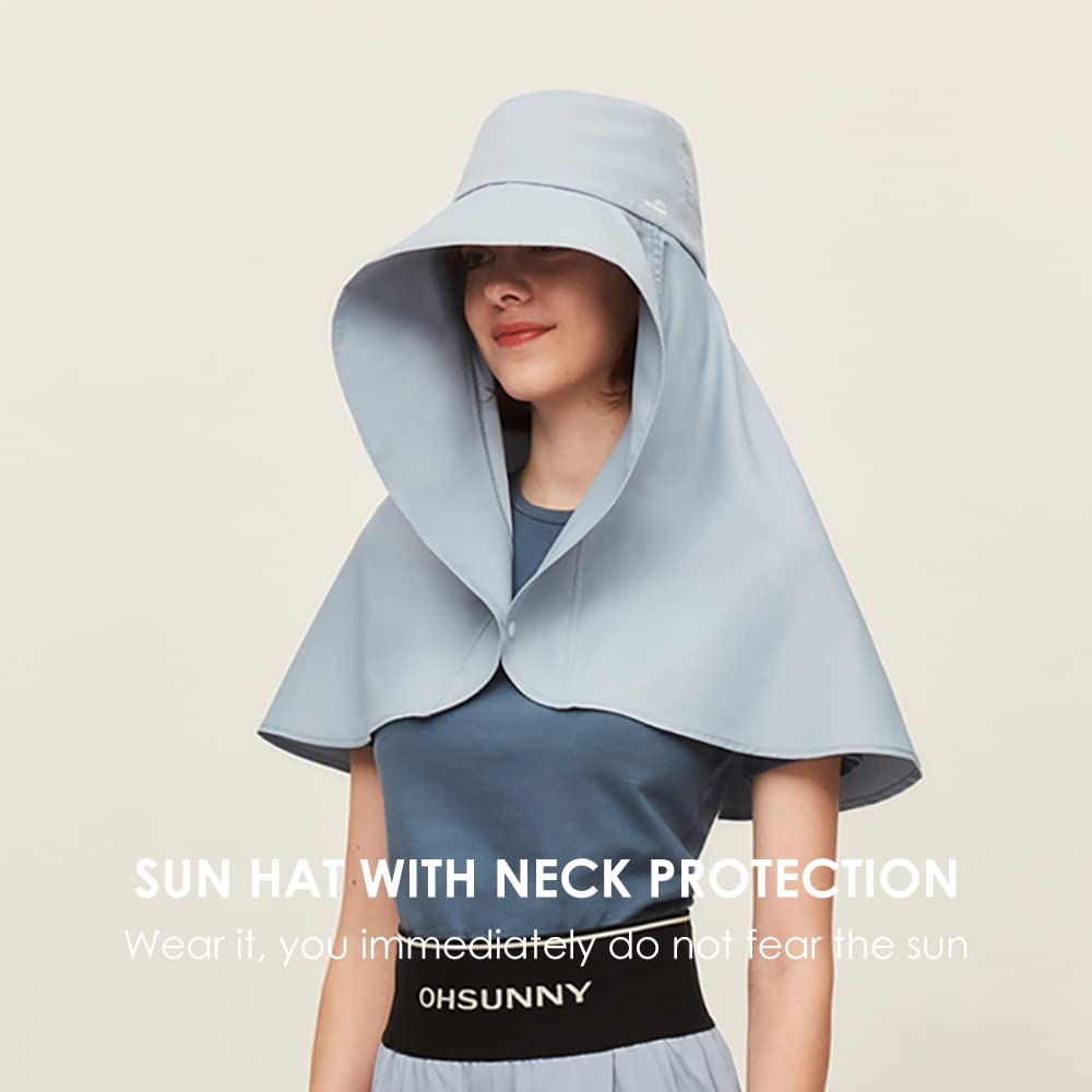 Men's & Women's Sun Hat - UPF 50+ Fishing & Gardening Cap with Neck Flap for Outdoor Activities