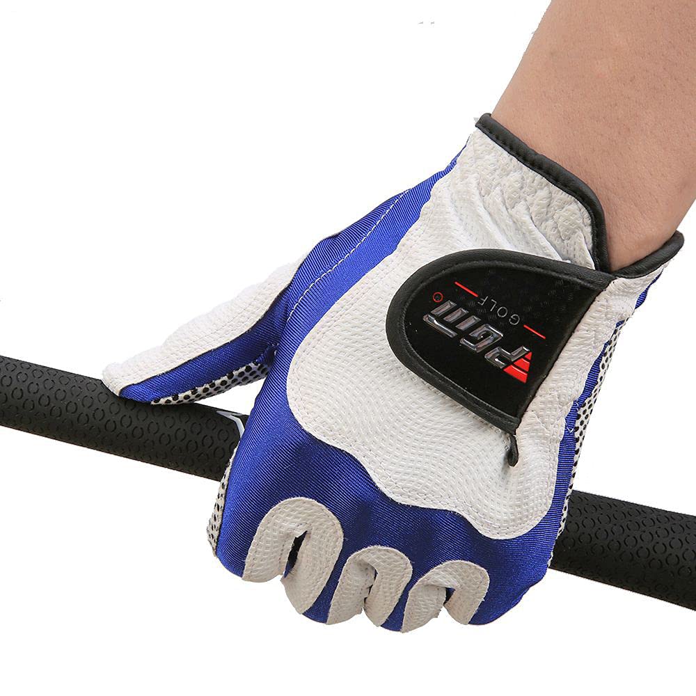 Premium Golf Gloves for Men - Left & Right Hand - Breathable Lycra Magic Elastic PU Fiber with Anti-Slip Granules - 1-Pack - Perfect for Driving Range, Practice & Tournament Play