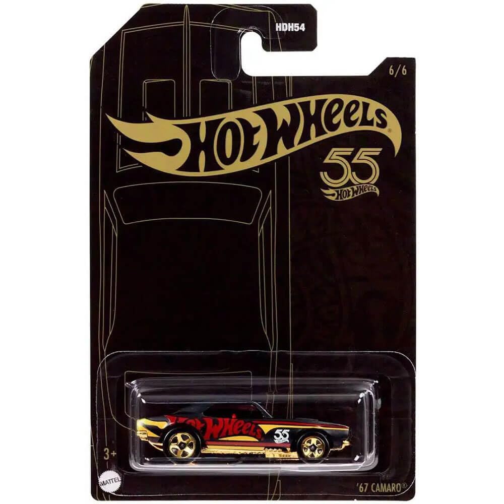 Hot Wheels '67 Camaro Die-Cast Car - Pearl & Chrome Finish - 1:64 Scale Collectible Toy - Perfect for Kids Gifts, Car Collectors & Display Shelves