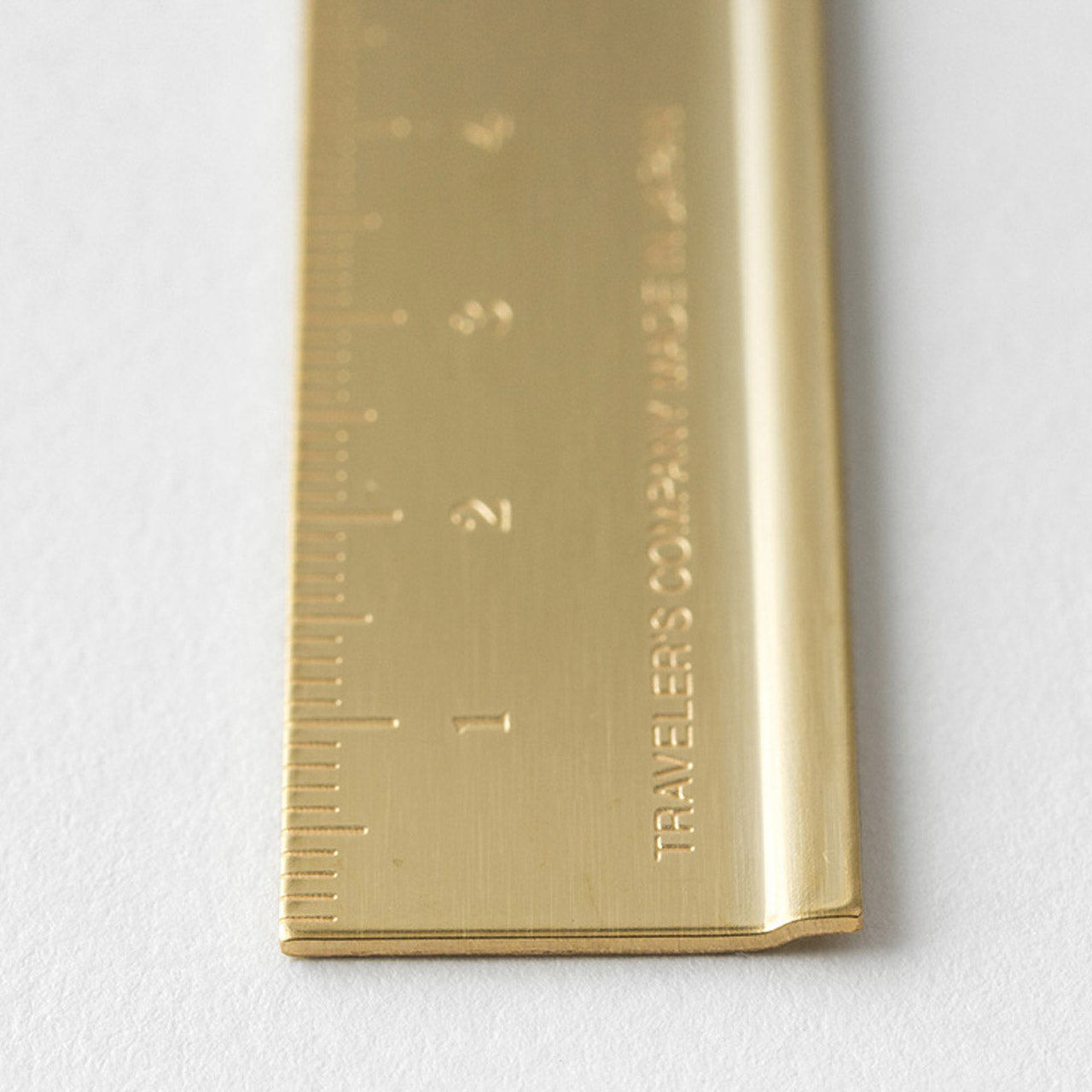 Travelers Company Brass Ruler 15cm - Premium Metal Measuring Tool for DIY, Crafting & Office Use